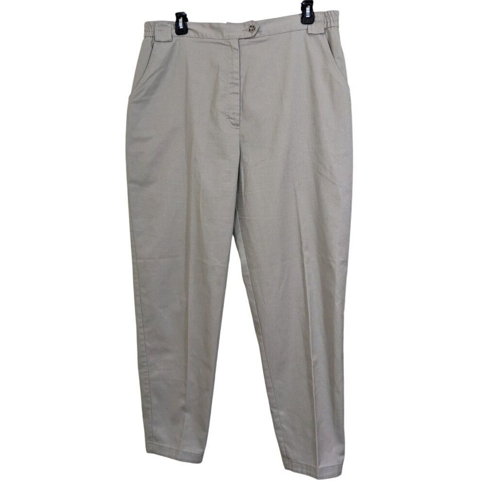 Tilley Endurables Pants Womens Size 20 Beige Safari Khakis High Rise Pockets